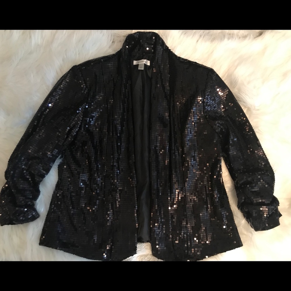 Black Sequin Sparkle Blazer **New Years ready!!**